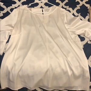 White silk dress shirt
